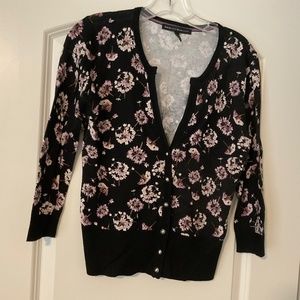 3/4 length sleeve snap front sweater